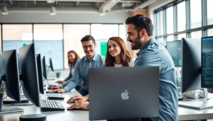 Showcase software quality assurance at https://xqa.ca with a diverse team working collaboratively.