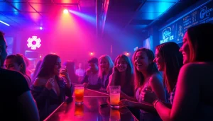 Club21ids high-quality fake IDs showcased in a lively nightlife setting.