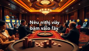 Experience a luxurious poker game atmosphere in the casino, embodying the phrase “Nếu như vậy bám vào đây” in its strategy.