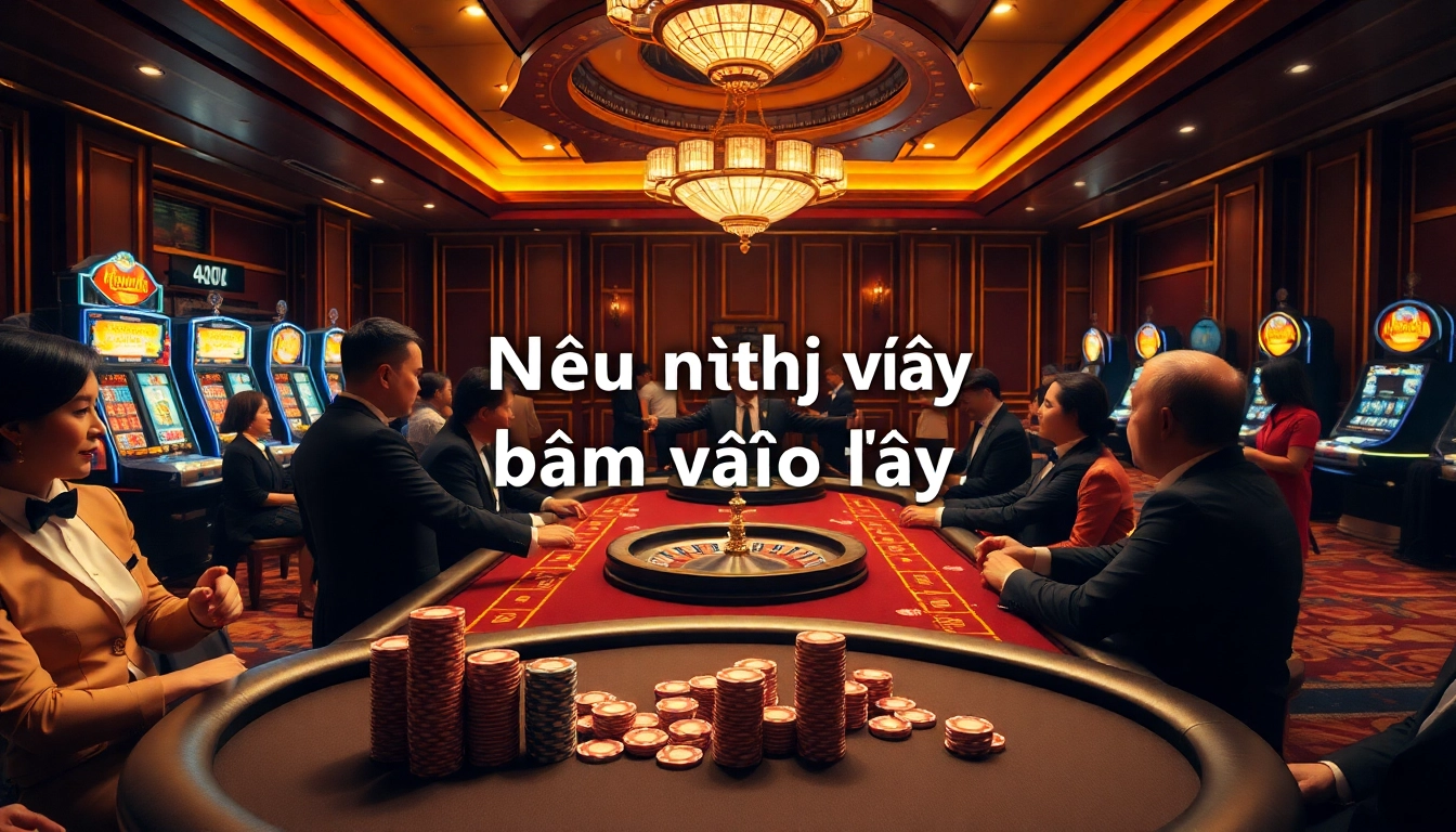 Experience a luxurious poker game atmosphere in the casino, embodying the phrase “Nếu như vậy bám vào đây” in its strategy.