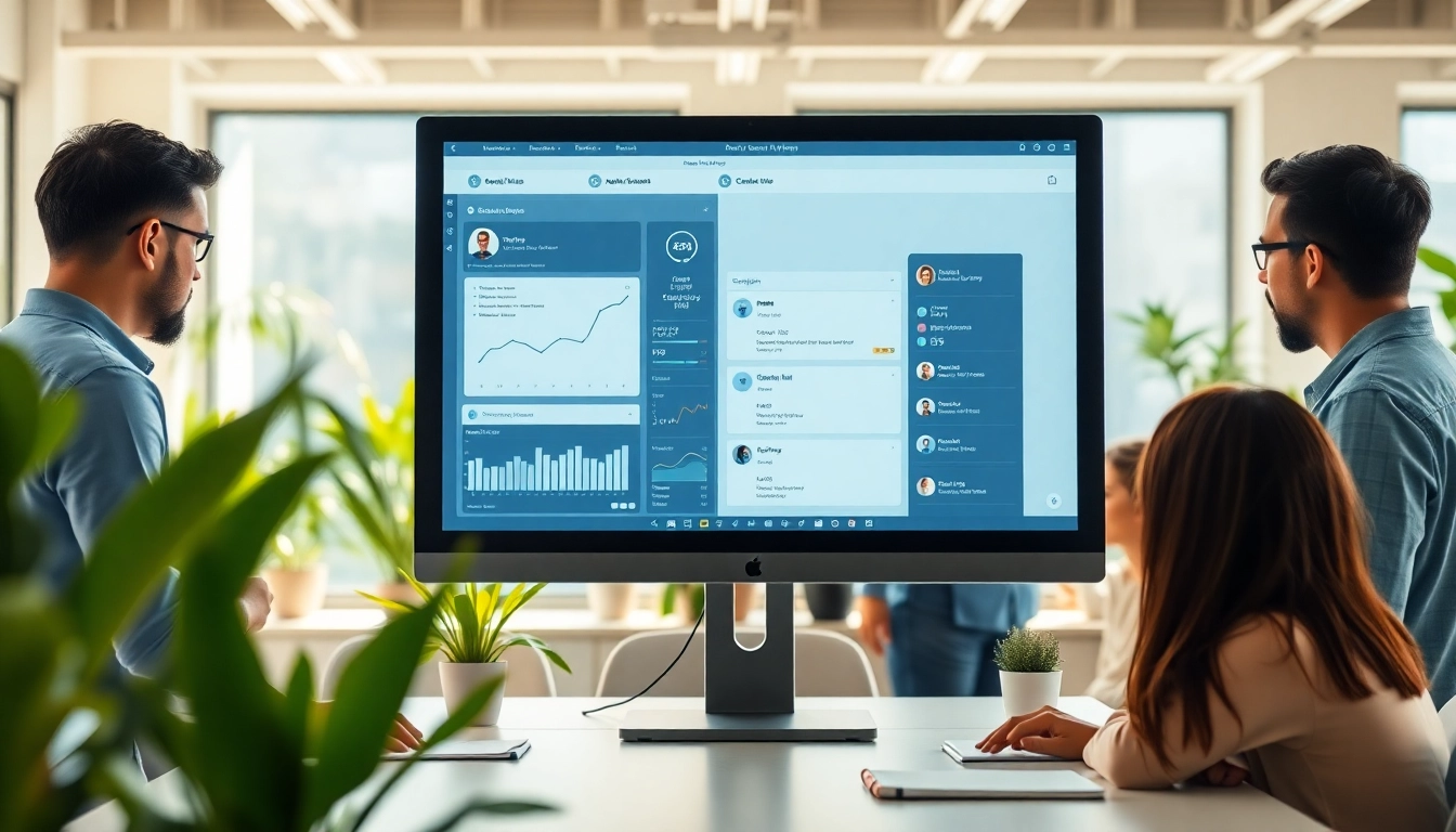 View of https://benchbot.ai testing platform in a modern office with diverse team collaboration.
