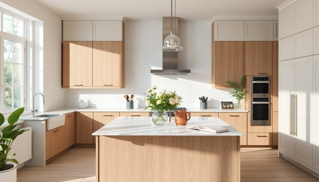 Showcase of a home renovation kitchen with modern design and bright ambiance.