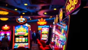 Rasakan keseruan bermain slot bet kecil dengan berbagai mesin slot berwarna-warni.