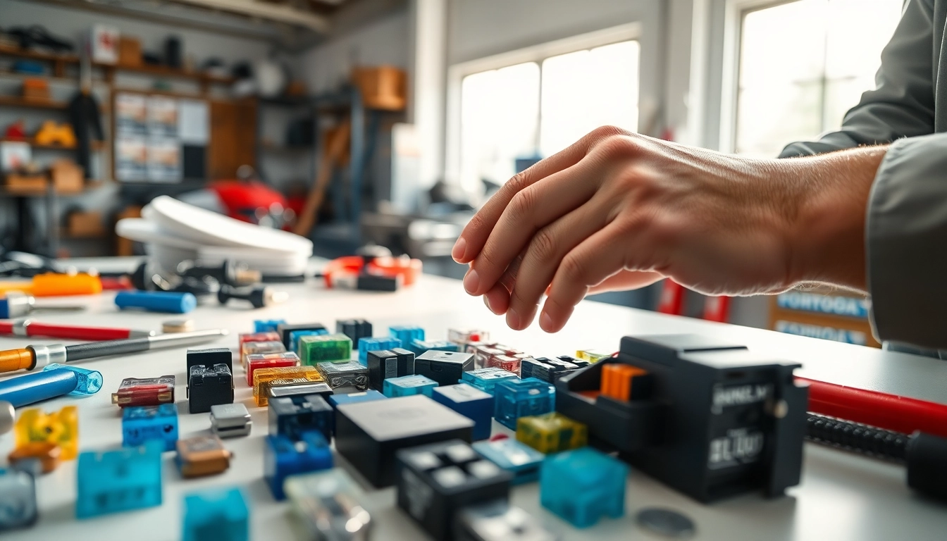 Inspecting car fuses and relays at https://bezpieczniki24.pl for automotive diagnostics.