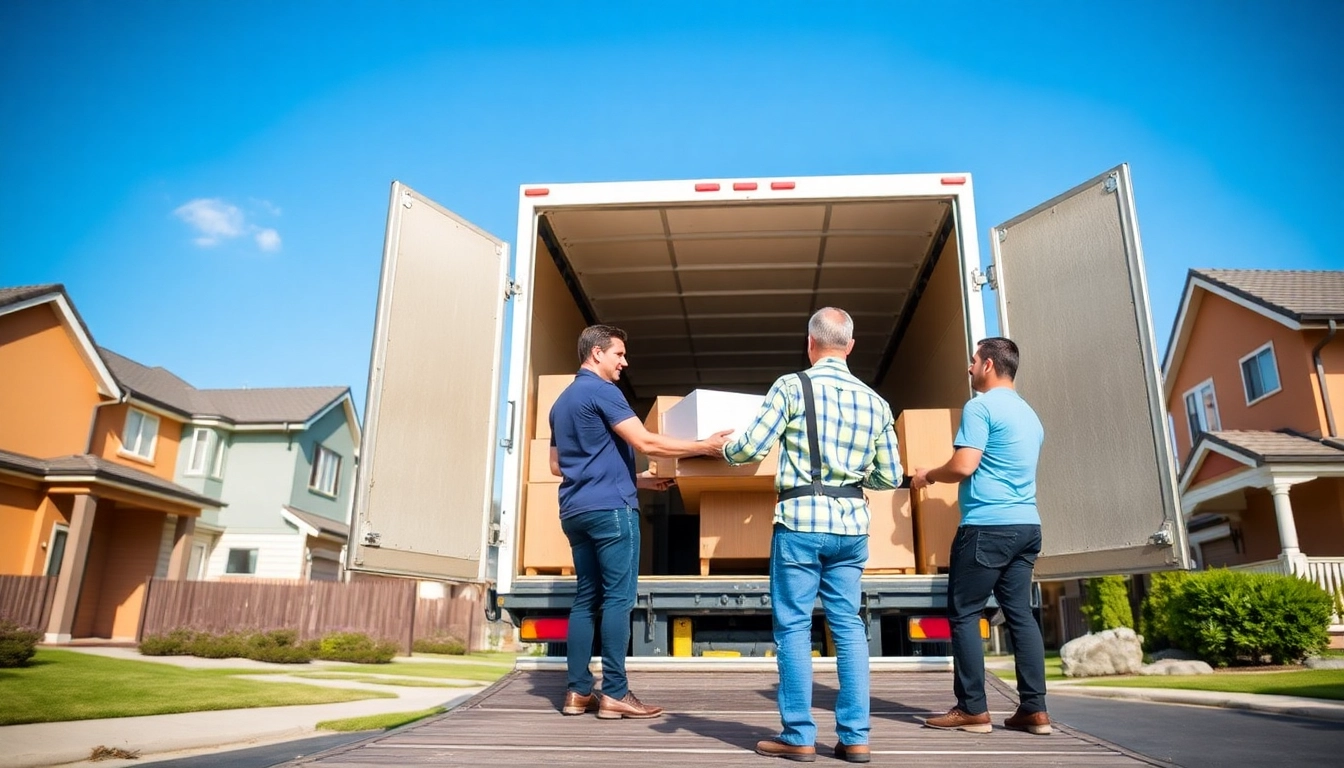 Efficient interstate removalists Wollongong team expertly loading furniture into a moving truck.