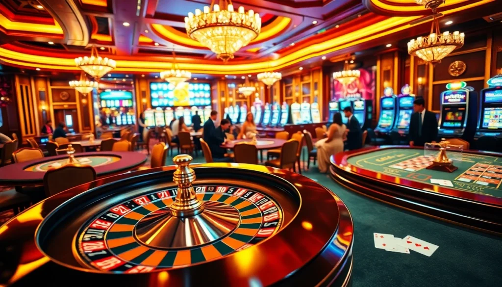 Experience the thrill of PG66 at a vibrant casino with roulette, cards, and exciting bets.