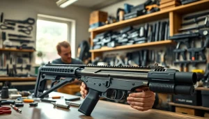 Assembling the p80 pf940v2 frame kit in a workshop with tools.