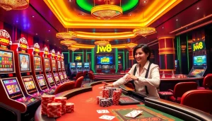 Experience the thrilling action of jw8 casino with vibrant visuals of enticing games and professional dealers.