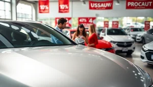Shop for used cars for sale near me with a variety of models on display in a modern dealership.