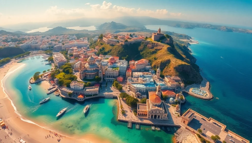 Travel destinations showcasing vibrant landscapes and iconic landmarks.