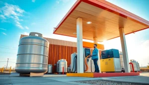 Efficient propane refill station offering seamless service and high-quality standards.