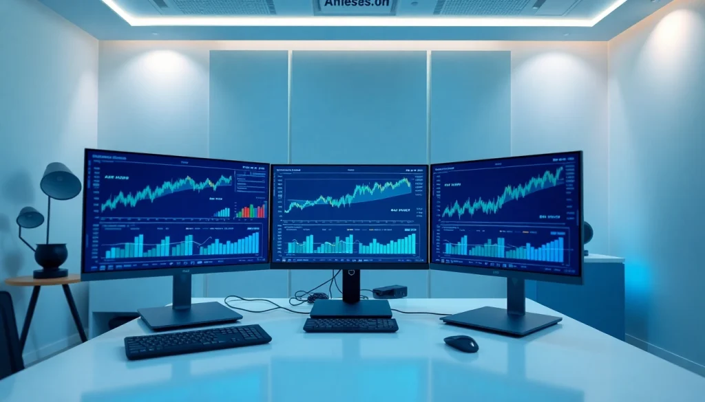 Visual representation of kamino finance in a modern financial workspace with charts and digital assets.