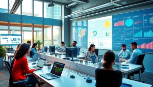 Scotia Connect: Professionals collaborating in a modern office managing IT services.