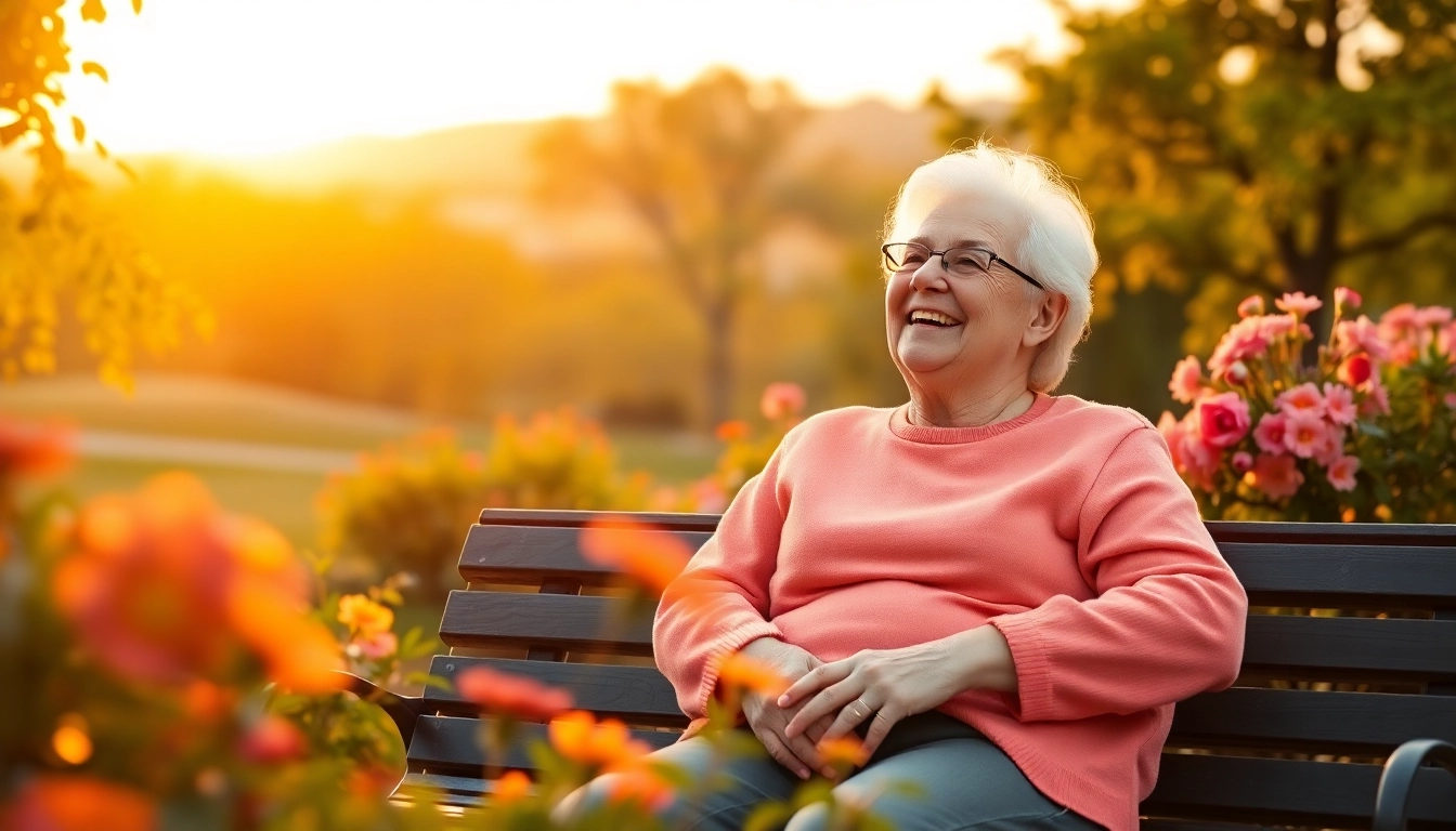 Engage with https://frontidas.com featuring a joyful elderly couple in a serene retirement setting.