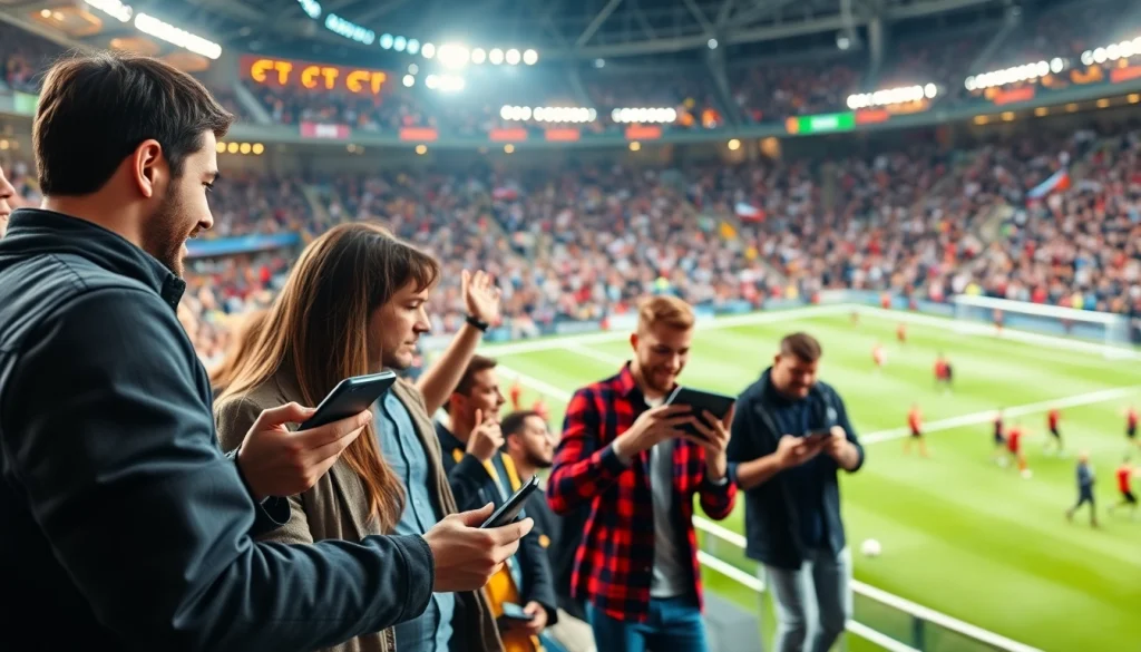 Menampilkan agen sbobet yang merayakan kemenangan di tengah pertandingan sepak bola yang seru.