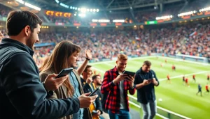 Menampilkan agen sbobet yang merayakan kemenangan di tengah pertandingan sepak bola yang seru.