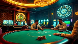 Engaging gameplay at 789club.quest with poker, roulette, and vibrant slot machines.