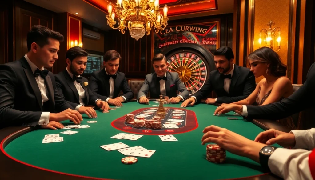 Engage with Link Vào Loto188 at an exquisite poker table decorated with luxurious chips and cards.
