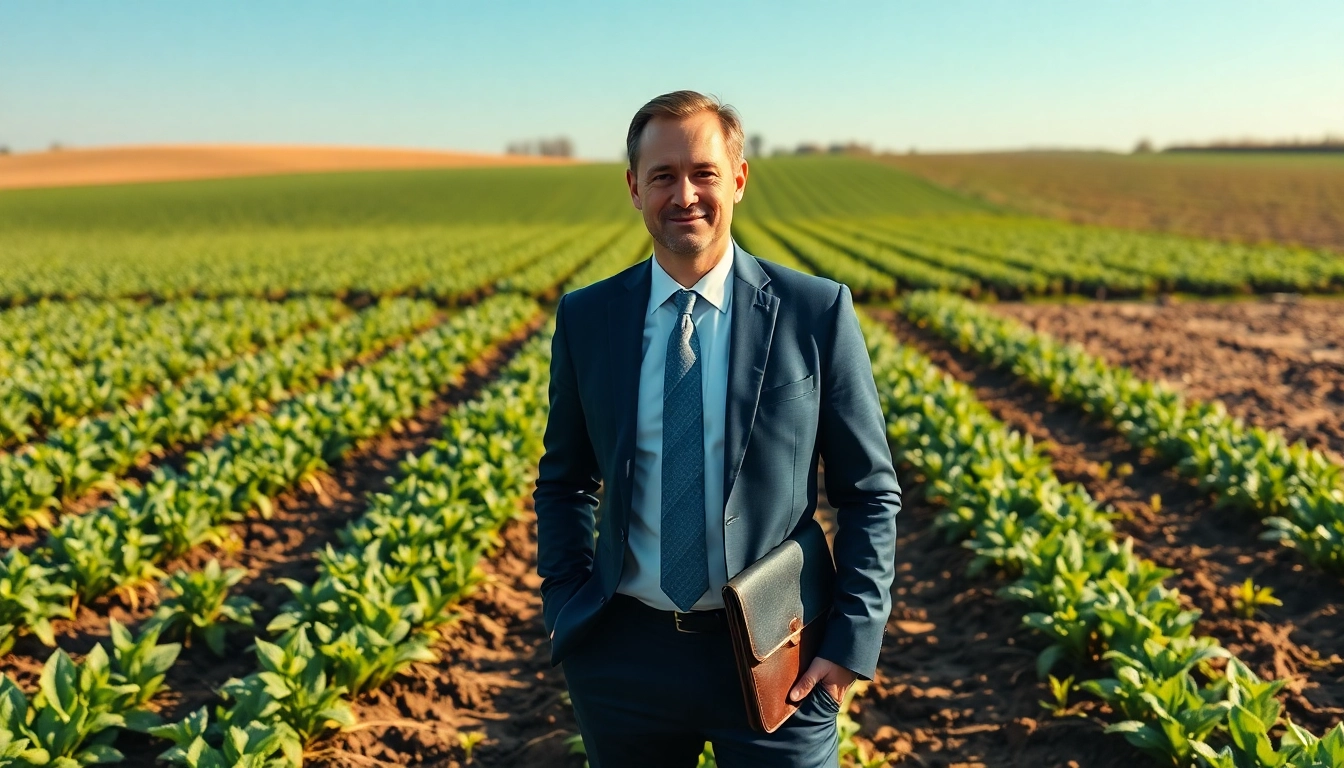Engaging agricultural law attorney showcasing expertise in a vibrant field.