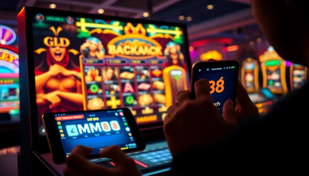Experience the thrill of online gaming with MM88, featuring vibrant interfaces and engaging gameplay.