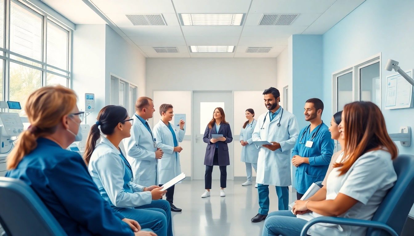 Consultation at https://www.medexdtc.com showcasing healthcare professionals assisting patients.