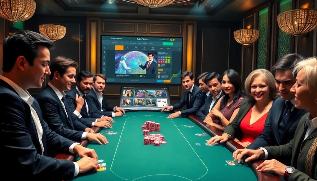 Engage in high-stakes poker at the luxurious table inspired by https://juliealexanderart.com/section/ with vibrant chips and cards.