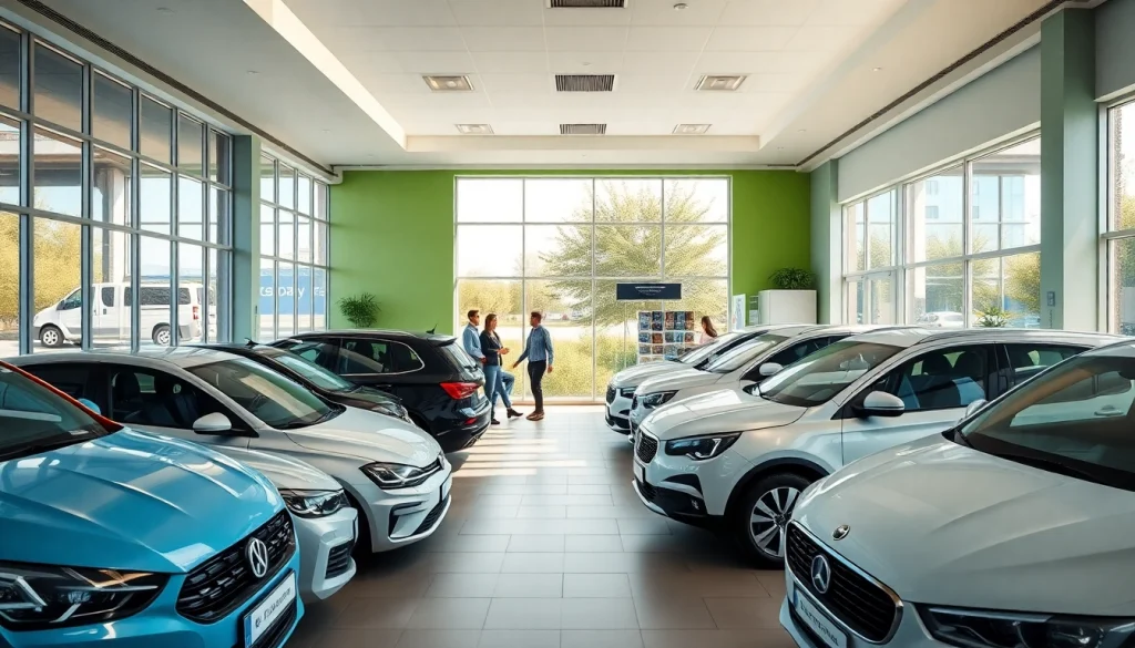 Chirie auto office in Chișinău with rental cars available and friendly staff assisting customers.