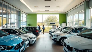 Chirie auto office in Chișinău with rental cars available and friendly staff assisting customers.