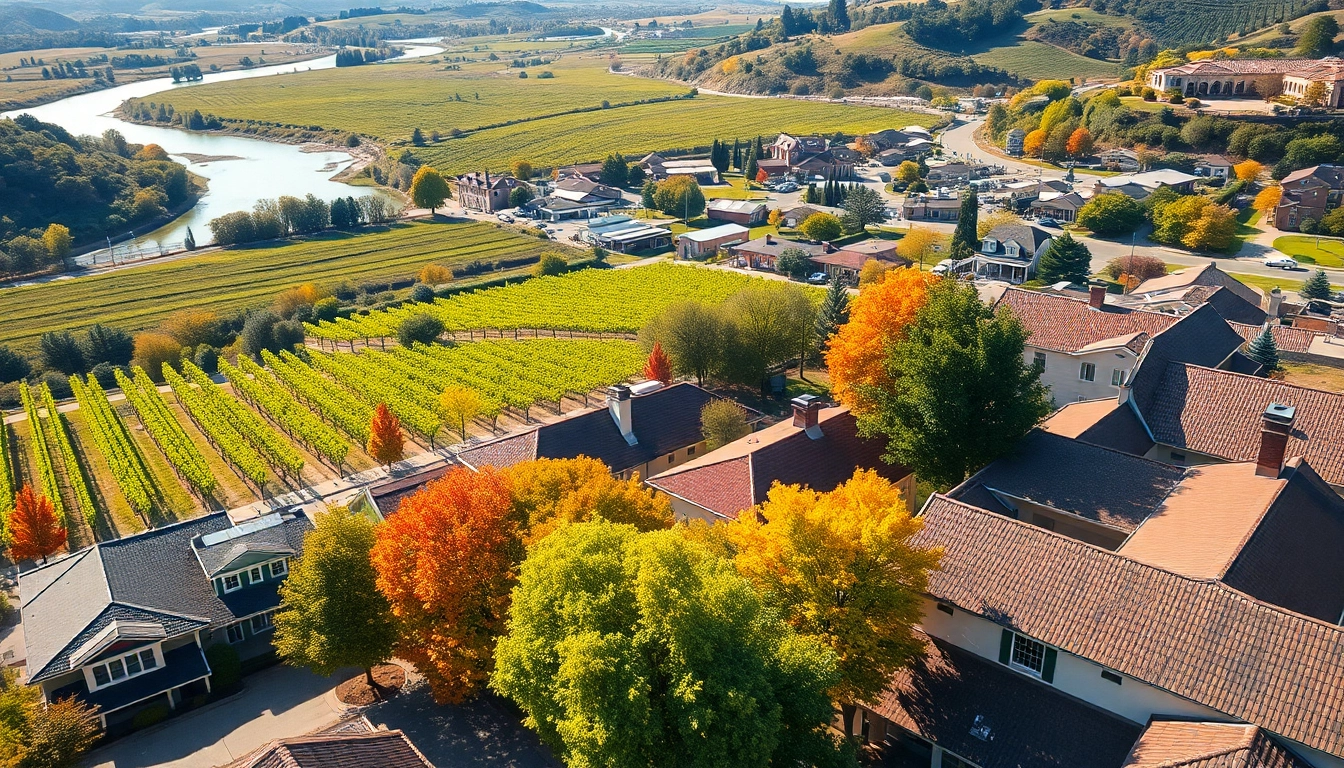 Experience Clarksburg CA’s scenic vineyards and riverside views from above, highlighting its natural beauty.