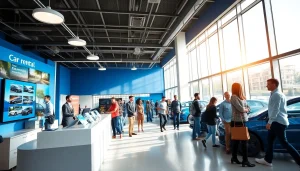 Engaging car rental experience in Chisinau highlighting 'inchiriere masini' services with diverse customers.