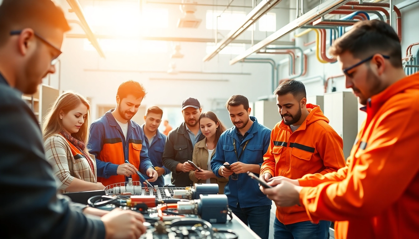 Highlighting the importance of trade schools in southern California, students actively participate in hands-on training.