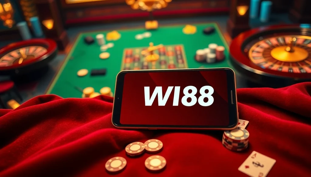Tương tác với liên kết W88, thể hiện trải nghiệm casino di động sang trọng đầy màu sắc và sống động.