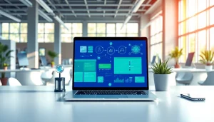 Showcase of tools to Find the best AI Tools in a modern office setting