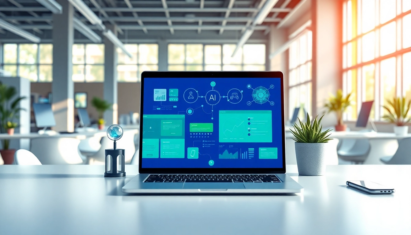 Showcase of tools to Find the best AI Tools in a modern office setting