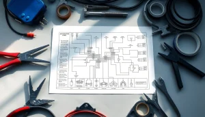 Explore wiring diagrams and tools on https://bezpieczniki24.pl in a professional workspace.