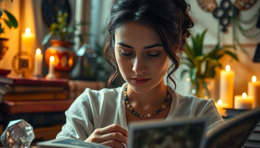 Engaging intuitive reading experience at https://julielynn.co featuring mystical symbols.