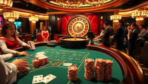 Experience the excitement of baccarat at Jun88 as players engage in high-stakes betting.