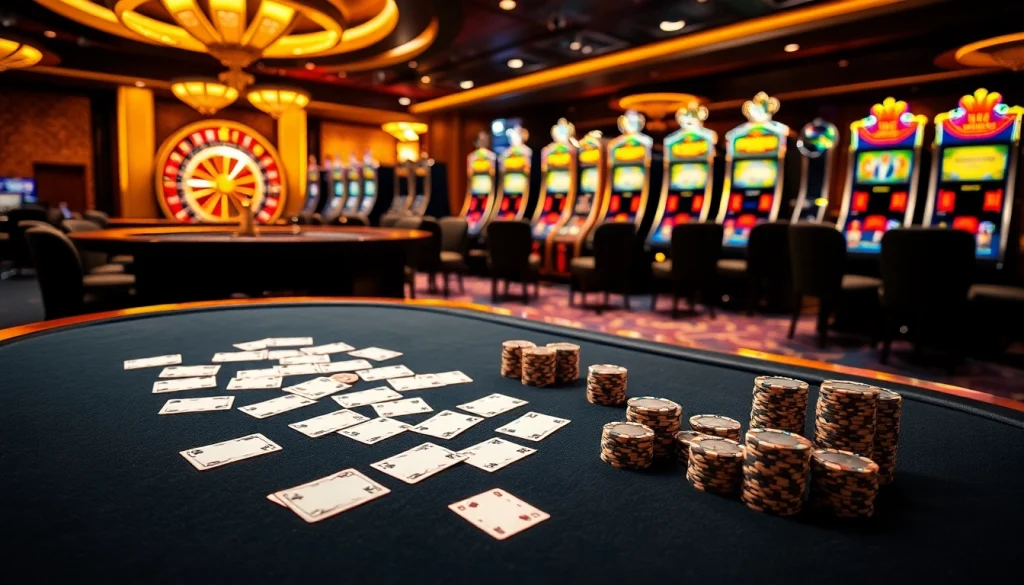 Experience thrilling gameplay at king88 casino with lavish tables and vibrant slots.