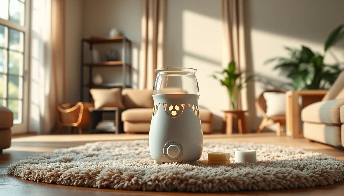 Experience luxury with the elegant wax warmer from https://www.scentswarmers.com set in a cozy living room.