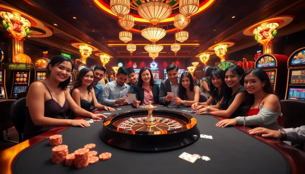 Vua99 offers a thrilling casino atmosphere with engaging poker games and vibrant slot machines.