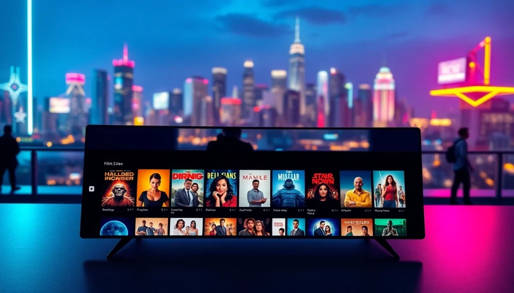 Engaging film streaming experience at https://bandarlayarkaca21 showcasing an appealing interface with popular movie selections.