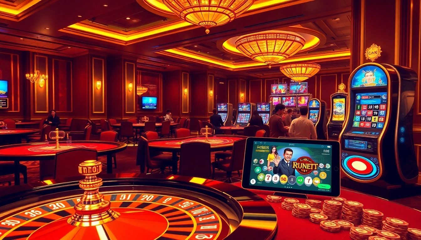 Experience the excitement of RR88 casino gaming with vibrant tables and high-stakes action.