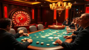 Exciting high-stakes poker scene with chips and cards focused on 32win32 casino experience.