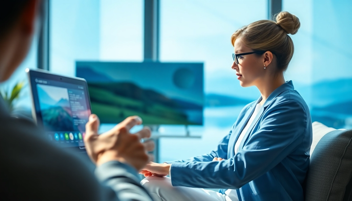 Engage with an AI Therapist for mental health support in a calming digital environment.