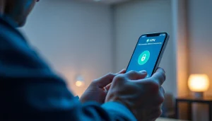 快连vpn下载 showcased on a modern device with a user-friendly interface, symbolizing security and innovation.