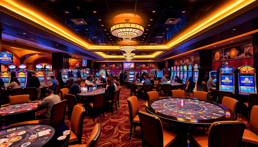 Explore the best csgo gambling sites with vibrant casino gaming tables and an engaging atmosphere.