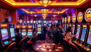 Engaging players at slot depo 5k machines in a lively casino atmosphere