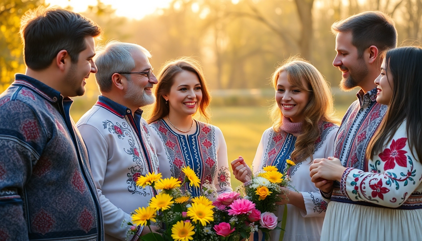 Heartfelt celebration of вітання з днем козацтва with families honoring Ukrainian heroes during День захисника України.