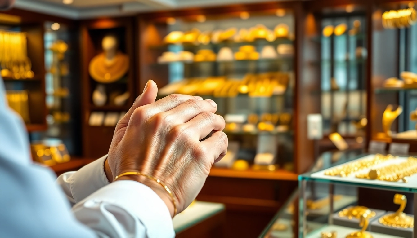 weitere Informationen Goldankauf überprofessionelles Goldankauf Szenario mit Juwelier.