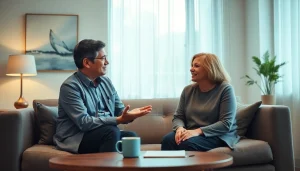 Engaging in personalized psychiatry care India with a psychiatrist in a comfortable office setting.